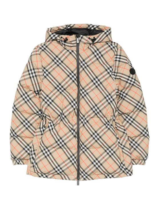 26FW 버버리 체크 나일론 후드 푸퍼 자켓 8110240168455 B9368 BEIGE
