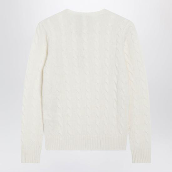 26FW 폴로 랄프로렌 폴로 자수 케이블 니트 스웨터 211971865001WO AC BEIGE - POLO RALPH LAUREN