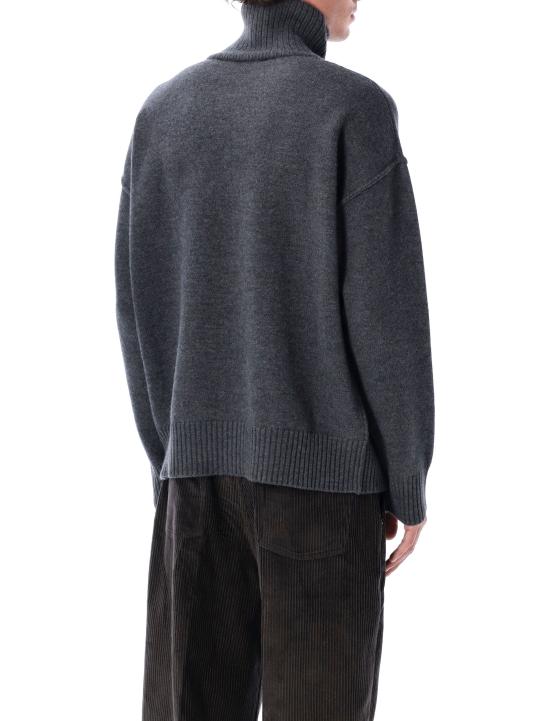 26FW 아미 ADC 터틀넥 스웨터 UKS839018 084 GREY - AMI