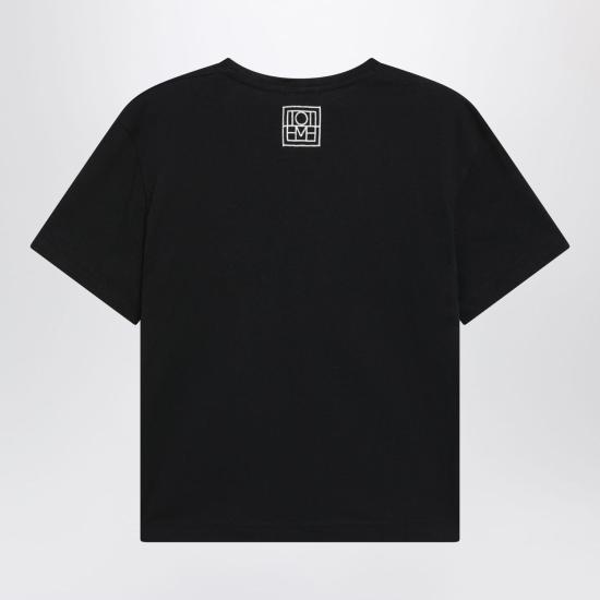 26FW 토템 클래식 오가닉 코튼 티셔츠 263WRT0529FB0502 001 BLACK - TOTEME