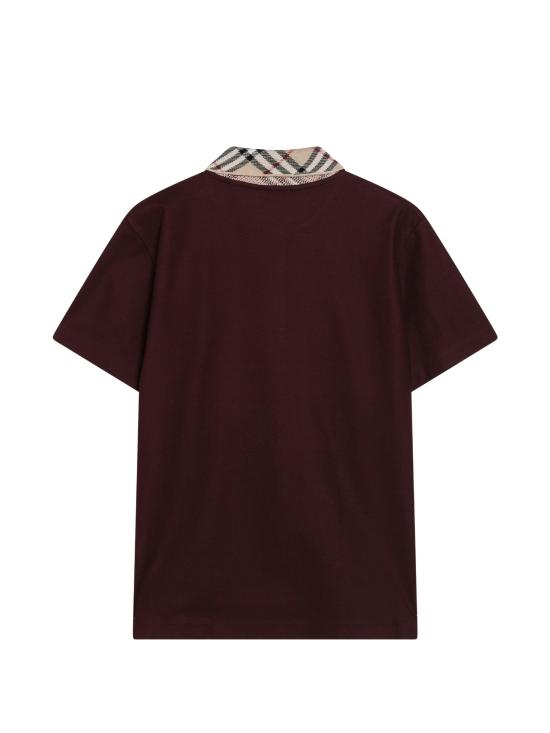 26FW 버버리 폴로 티셔츠 8127677121046 C5335 RED - BURBERRY