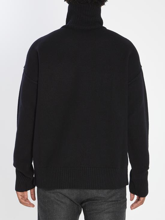 26FW 아미 ADC 터틀넥 스웨터 UKS839018 009 BLACK - AMI