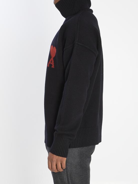 26FW 아미 ADC 터틀넥 스웨터 UKS839018 009 BLACK - AMI