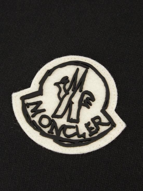 26FW 몽클레어 후드 티셔츠 8G00027899V4 999 BLACK - MONCLER