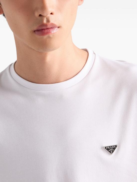 26FW 프라다 반팔 티셔츠 UJN954OOO240 F0009 WHITE - PRADA