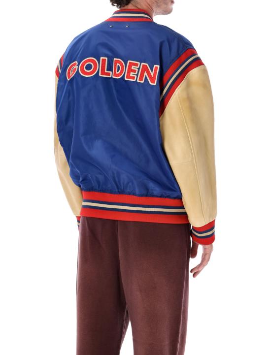 26FW 골든구스 자켓 GMP02792P002665 51141 BLUE NATURAL RED - GOLDEN GOOSE