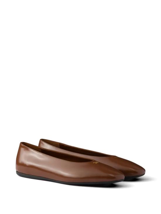 26FW 프라다 브러쉬드 레더 발레리나 1F522OF005055 F0003 MORO - PRADA
