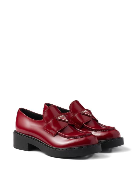 26SS 프라다 초콜릿 브러쉬드 레더 로퍼 1D246MFG050ULS F0003 MORO - PRADA