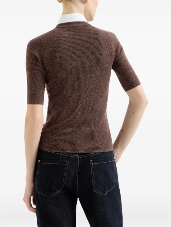 26FW 브루넬로 쿠치넬리 라이트 스파클링 캐시미어 립 스웨터 M9A822200 C4211 - BRUNELLO CUCINELLI