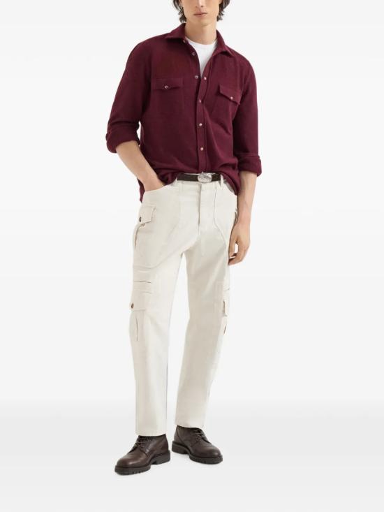 26FW 브루넬로 쿠치넬리 긴팔 셔츠 M3600276 C9763 - BRUNELLO CUCINELLI