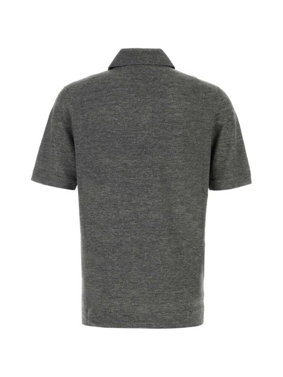 26SS 브루넬로 쿠치넬리 린넨 코튼 니트 폴로 셔츠 M2L00315 C7864 - BRUNELLO CUCINELLI