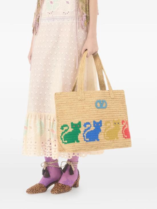 26SS 발렌티노 가라바니 토트백 WB0T04EQU MJ6 NATURALE MULTICOLOR - VALENTINO GARAVANI