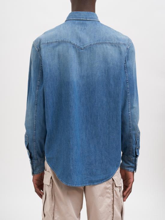 26SS 돈답 긴팔 셔츠 NUC343RDF0272UMF6800 BLUE - DONDUP