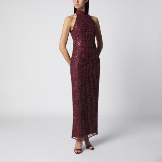 26FW 로테이트 바이 크리스텐슨 미디 원피스 1162922734BCR1487 2734 BURGUNDY