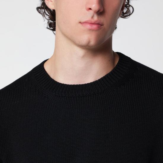 26FW 로베르토 콜리나 스웨터 263MYB02001WO 09 BLACK - ROBERTO COLLINA