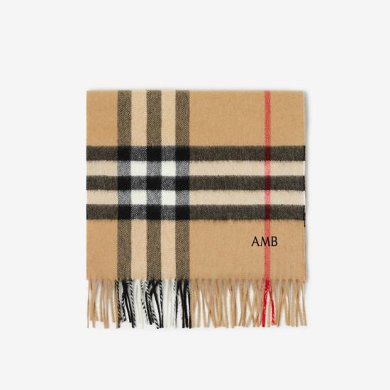 26FW 버버리 빈티지 체크 캐시미어 머플러 8076576130655 A7026 BEIGE - BURBERRY