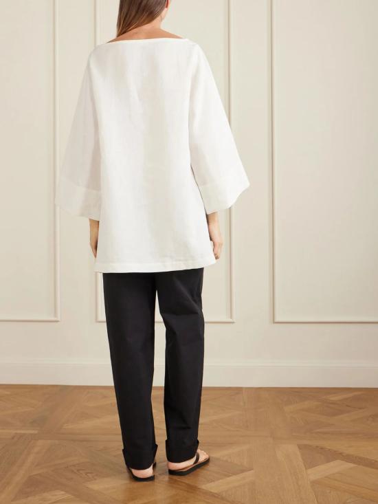 26SS 더로우 긴팔 티셔츠 10843W4357WHT BLANCO - THE ROW