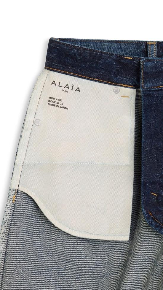 26FW 알라이아 스트레이트 팬츠 AA9P1277D021CA24 AZUL - ALAIA