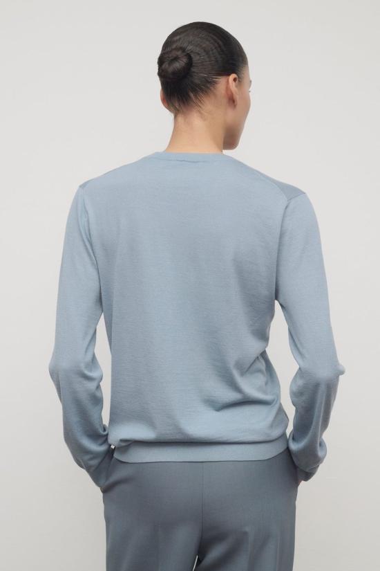 26SS 더로우 Naius 울 탑 10713Y976AZG AZUL - THE ROW