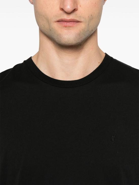 25FW 생로랑 반팔 티셔츠 819395Y2ZJ2 1000 BLACK - SAINT LAURENT