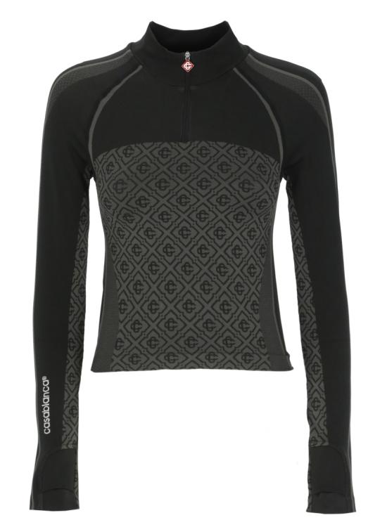 26FW 카사블랑카 터틀넥 WPF26ACT06801SEAMLESS Black