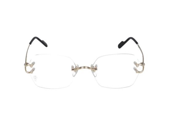  까르띠에 C 데코 림리스 무테 안경 CT0564O001 GOLD