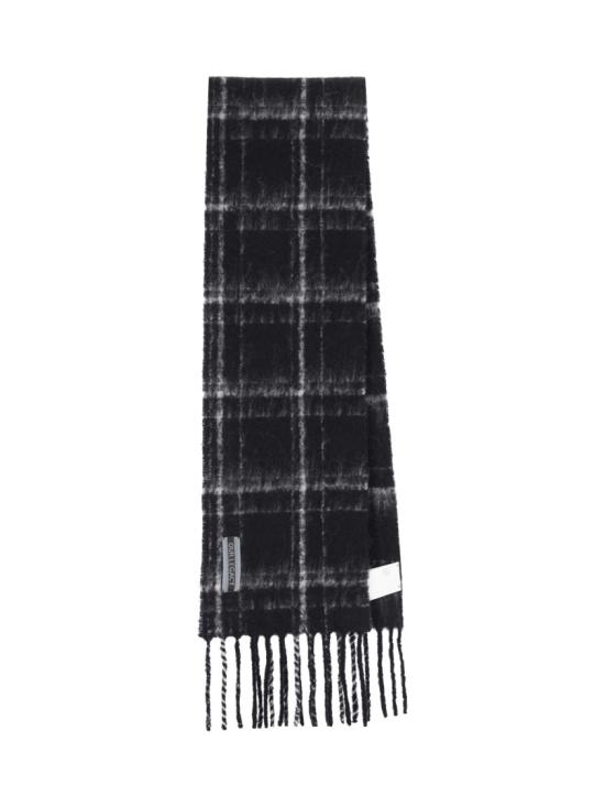 26FW 아워레가시 에스테이트 스카프 A4248EBFBLACK FUZZY ALPACA CHECK