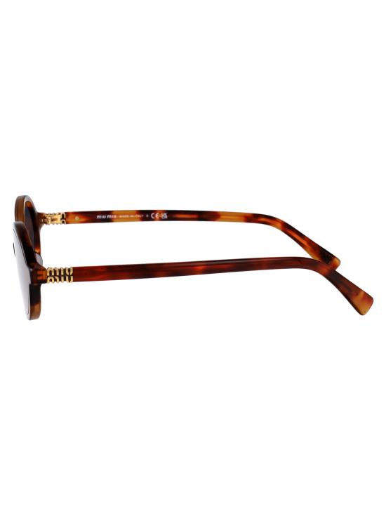  미우미우 뮤 리가르드 오벌 선글라스 0MU04ZS21C40O BROWN - MIU MIU