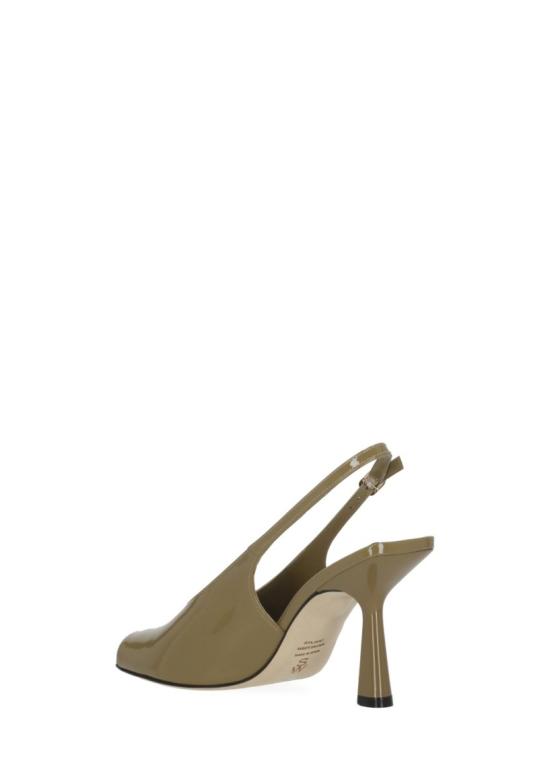26SS 스튜어트 와이츠먼 힐/펌프스 VAL SLINGBACK 85PATENTGOLDEN OLIVE Brown - STUART WEITZMAN