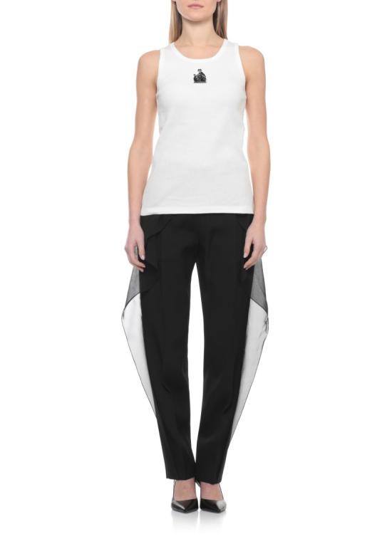 26SS 랑방 민소매 티셔츠 RWTO0012J047P2600 White - LANVIN