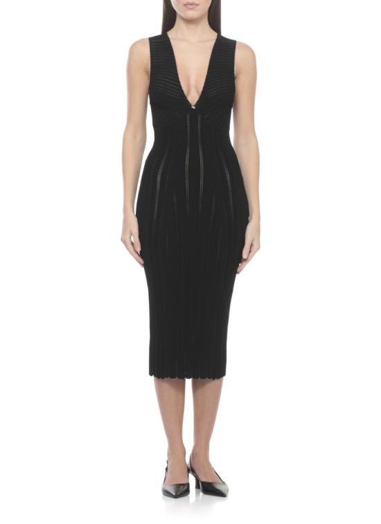 26SS 엘리자베타프랜치 미디 원피스 AM36B62E2110 Black - ELISABETTA FRANCHI
