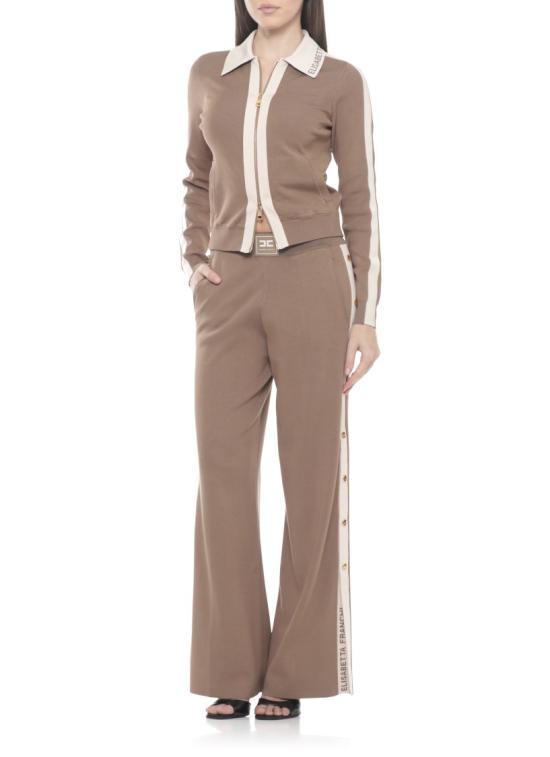 26SS 엘리자베타프랜치 스트레이트 팬츠 KP74S61E2727 Brown - ELISABETTA FRANCHI