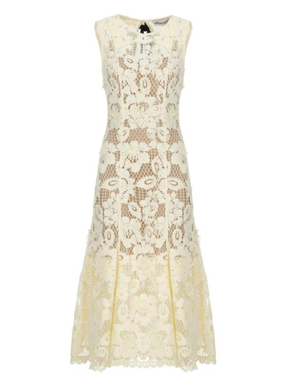 26SS 셀프 포트레이트 미디 원피스 SS26094MYYELLOW CROCHET LACEYELLOW Neutrals