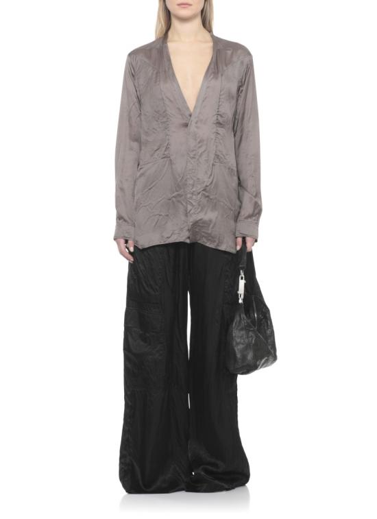 26SS 릭 오웬스 긴팔 티셔츠 RP01F6247K34 Brown - RICK OWENS