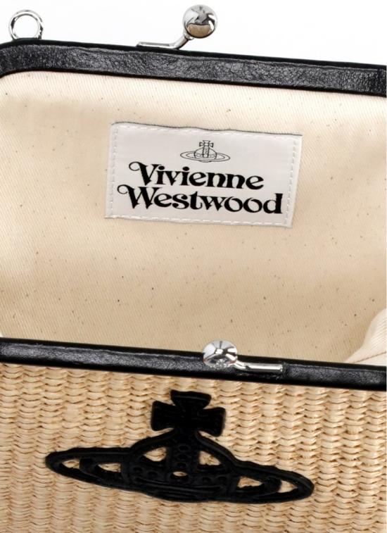 26SS 비비안웨스트우드 레더 스트랩 플랩 클러치 파우치 4B01001GWW01D0B402 Neutrals - VIVIENNE WESTWOOD