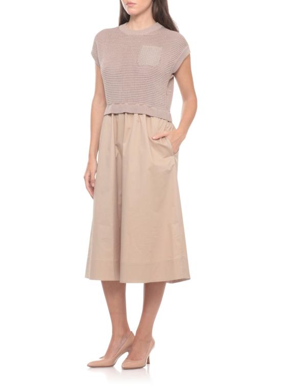 26SS 페세리코 미디 원피스 A82139F079312C46C Neutrals - PESERICO
