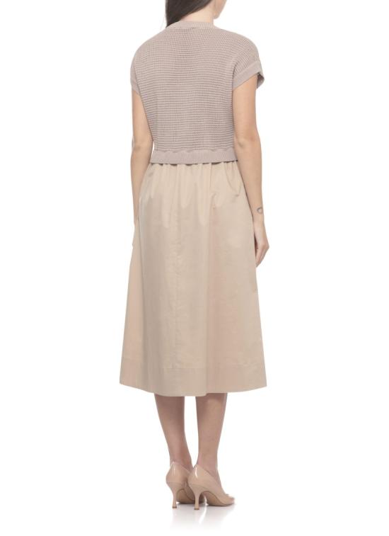 26SS 페세리코 미디 원피스 A82139F079312C46C Neutrals - PESERICO