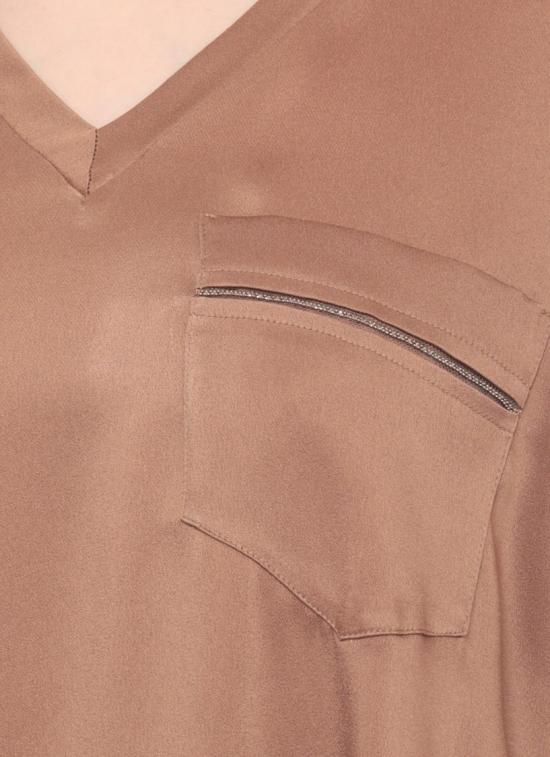 26SS 파비아나 필리피 반팔 티셔츠 TPD266F283L7801268 Brown - FABIANA FILIPPI
