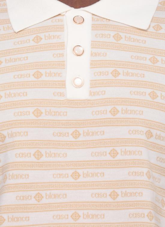 26FW 카사블랑카 폴로 티셔츠 MPF26KW142801MERINO Neutrals - CASABLANCA