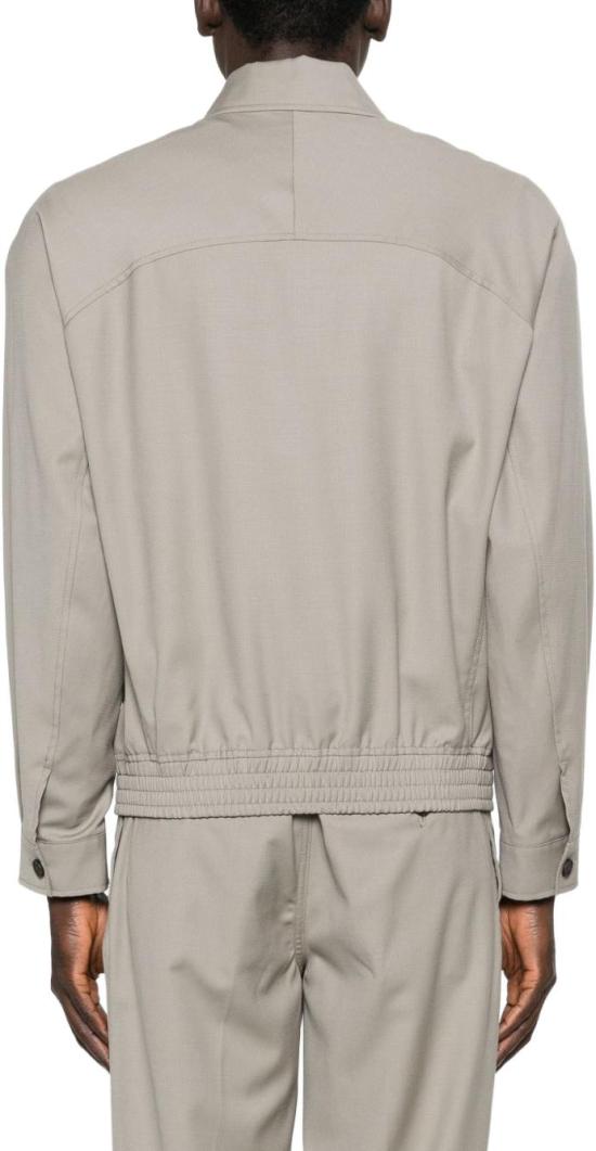 26SS 엠포리오 아르마니 코트 EM005318AF24469U8049 LICHTGREY - EMPORIO ARMANI