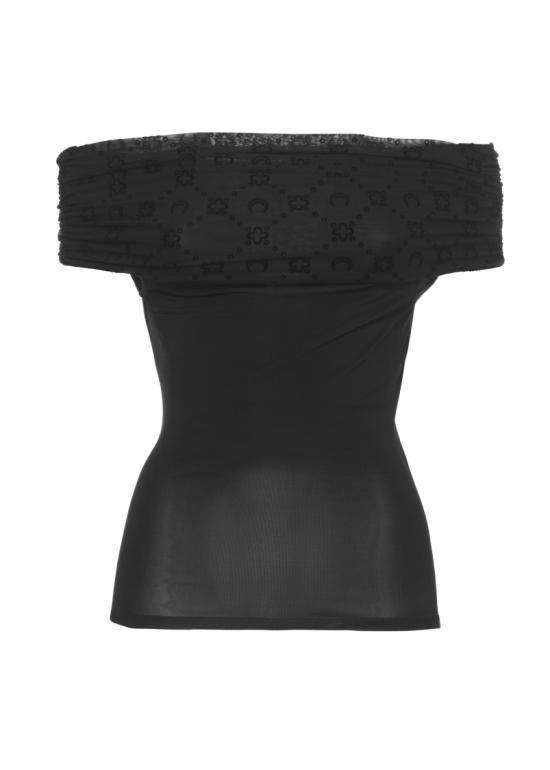 26SS 마린세르 오프 숄더 드레이프 탑 WTO509ACJER0022BK99 Black