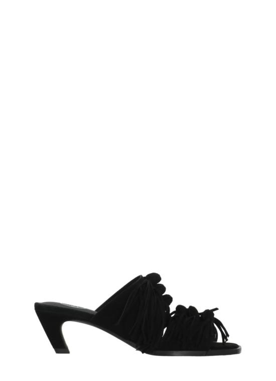 26SS 아쉬 뮬/슬리퍼 QUINCYCACHEMEREBLACK