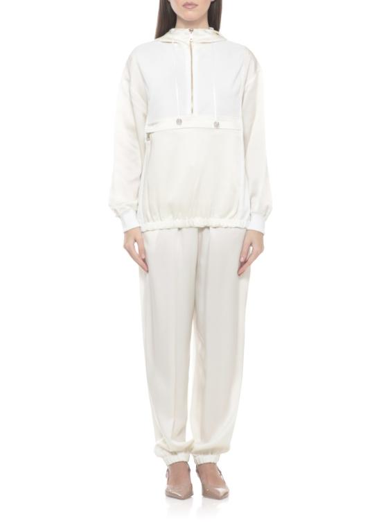 26SS 파비아나 필리피 긴팔 티셔츠 MAD266F049L910VR1 White - FABIANA FILIPPI