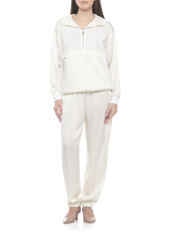 26SS 파비아나 필리피 긴팔 티셔츠 MAD266F049L910VR1 White - FABIANA FILIPPI