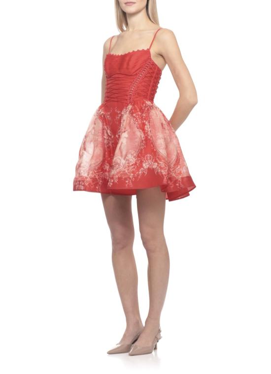 26SS 짐머만 미디 원피스 6913DC261RDME Red - ZIMMERMANN