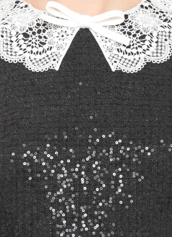 26FW 셀프 포트레이트 미디 원피스 PF26002SBBLACK SEQUIN BOUCLEBLACK - SELF PORTRAIT