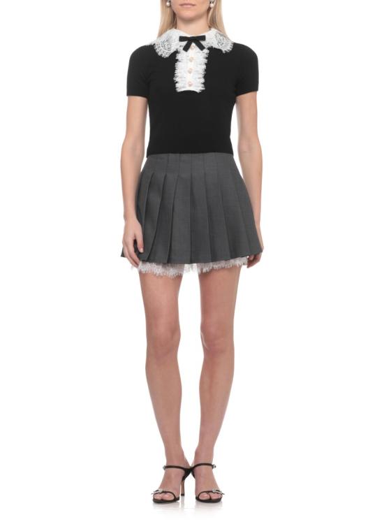 26FW 셀프 포트레이트 블라우스 PF26134TBBLACK KNIT LACEBLACK - SELF PORTRAIT