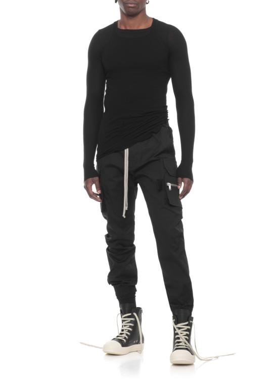 26SS 릭 오웬스 트레이닝/조거 팬츠 RU01F2396TE09 Black - RICK OWENS