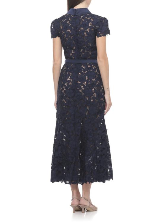 26SS 셀프 포트레이트 롱 원피스 RS26171MNNAVY GUIPURE LACENAVY Black - SELF PORTRAIT