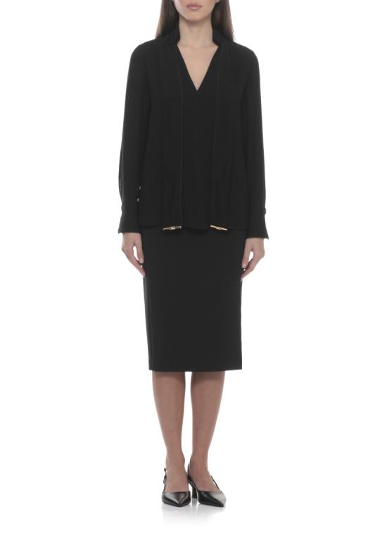 26SS 엘리자베타프랜치 블라우스 CA14661E2110 Black - ELISABETTA FRANCHI